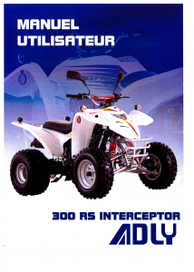 Mode d’emploi Adly 300 RS Interceptor Quad