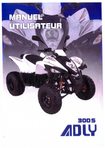 Mode d’emploi Adly 300 S Quad