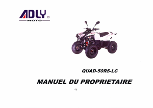 Mode d’emploi Adly QUAD-50RS-LC Quad