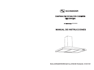 Manual Schneider SCD 603X Cooker Hood