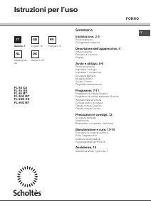 Bedienungsanleitung Scholtès FL 86G XA Backofen