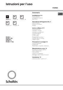 Manuale Scholtès FN 64.1 T Forno