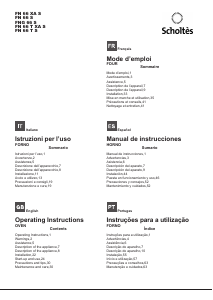 Manual de uso Scholtès FNG 66 S Horno