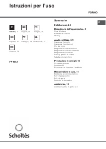 Manuale Scholtès FP 955.1 Forno