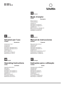 Manual Scholtès BC 99P XA S Oven