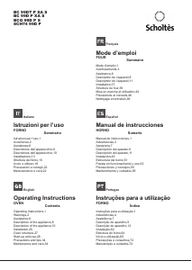 Mode d’emploi Scholtès BC 99DT P XA S Four