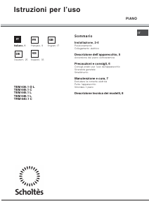 Manual de uso Scholtès TRM 640.1 C Placa