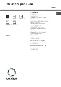 Mode d’emploi Scholtès TI 6533 Table de cuisson