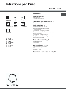 Manuale Scholtès TI 6523 Piano cottura
