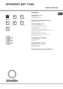 Bedienungsanleitung Scholtès TI 6523 Kochfeld