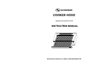 Manual Schneider SCT 210B Cooker Hood