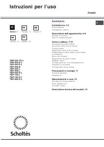 Manual de uso Scholtès TRP 642 D L Placa
