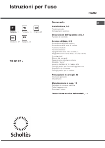Manual de uso Scholtès TIS 621 CT L Placa