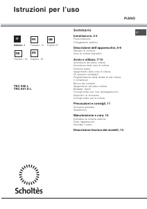 Manual de uso Scholtès TRC 641 D L Placa