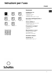 Manual Scholtès TV 644 P GH Hob