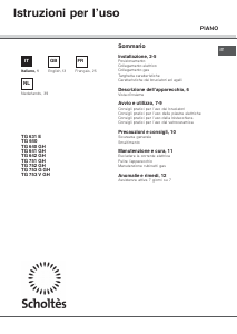 Handleiding Scholtès TG 751 GH Kookplaat