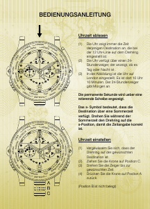 Bedienungsanleitung Vogard Chronozoner Armbanduhr