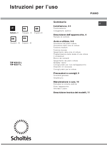 Manual de uso Scholtès TIP 633 T L Placa