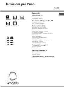 Manual de uso Scholtès TRC 630 C Placa