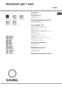 Manual de uso Scholtès TRP 632 D OL Placa