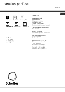 Manual de uso Scholtès TF 753 S (IX) Placa
