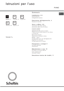 Manual de uso Scholtès TIS 633 T L Placa