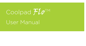 Handleiding Coolpad Flo Mobiele telefoon