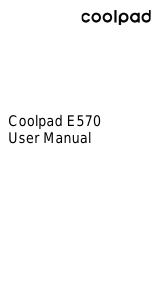 Manual Coolpad E570 Mobile Phone