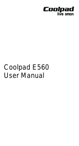 Handleiding Coolpad E560 Mobiele telefoon