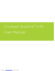 Handleiding Coolpad Quattro II 4G Mobiele telefoon