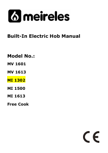 Manual Meireles MI 1302 Hob