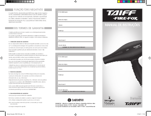 Manual Taiff Fire Fox Secador de cabelo