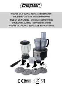 Manual de uso Beper 90.314 Deluxe Robot de cocina