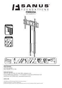 説明書 Sanus FMK056 ウォールマウント