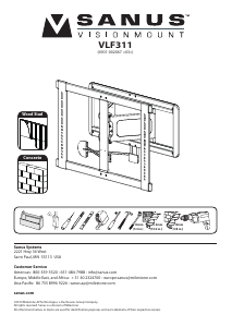 Manual Sanus VLF311 Suporte de parede