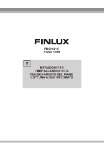 Manuale Finlux FBGH.51X Piano cottura