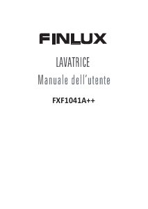 Manuale Finlux FXF 1041 A++ Lavatrice