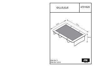 Handleiding JYSK Gilleleje Trampoline