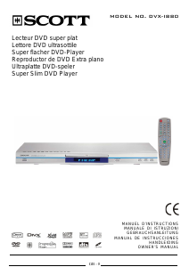 Mode d’emploi Scott DVX-I880 Lecteur DVD