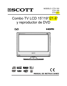 Manual de uso Scott CTX 190 Televisor de LCD