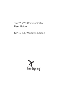 Handleiding Handspring Treo 270 Communicator Mobiele telefoon