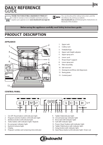 Handleiding Bauknecht BBO 3O539 PLGT Vaatwasser