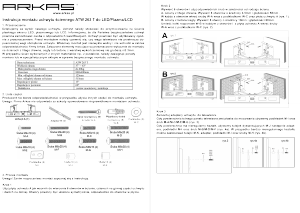 Instrukcja Arkas ATW 263 T Uchwyt ścienny