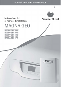 Mode d’emploi Saunier Duval Magna Geo 06 M Pompe à chaleur