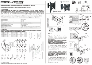 Instrukcja Arkas LCS 150T CZ Uchwyt ścienny