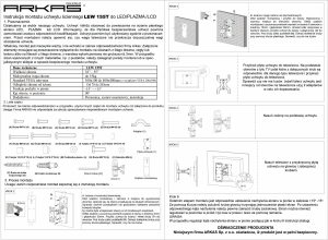 Instrukcja Arkas LEW 155T Uchwyt ścienny