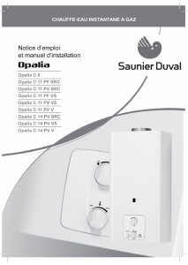 Mode d’emploi Saunier Duval Opalia C 14 PV SRC Chaudière à gaz