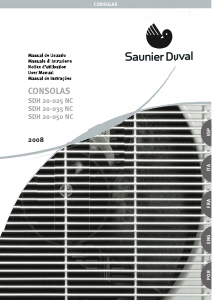 Manual de uso Saunier Duval SDH 20-025 NC Aire acondicionado