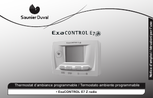 Manuale Saunier Duval Exacontrol E7 Z Radio Termostato