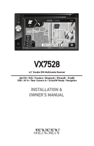 Manual Jensen VX7528 Car Radio